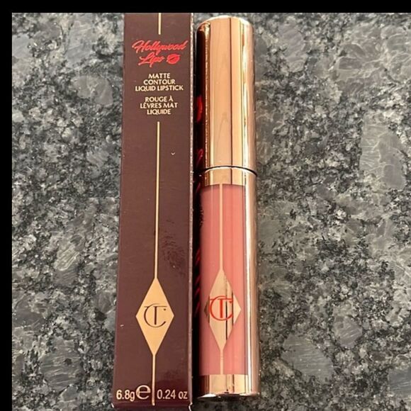 Charlotte Tilbury Hollywood Lips in Rising Star warm pink matte BNIB - Picture 2 of 7